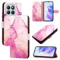 For Honor X8b PT003 Marble Pattern Flip Leather Phone Case(Pink Purple Gold)
