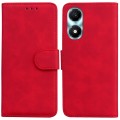For Honor X5 Plus / Play 40C Skin Feel Pure Color Flip Leather Phone Case(Red)