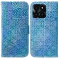 For Honor X6a Colorful Magnetic Buckle Leather Phone Case(Blue)