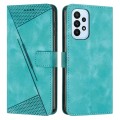 For Samsung Galaxy A23 4G / 5G Dream Triangle Leather Phone Case with Long Lanyard(Green)