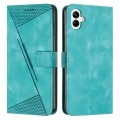 For Samsung Galaxy A05 Dream Triangle Leather Phone Case with Long Lanyard(Green)