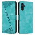 For Samsung Galaxy A15 Dream Triangle Leather Phone Case with Long Lanyard(Green)
