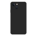 For iPhone 15 Plus Imitation Liquid Silicone Phone Case(Black)
