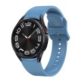 For Samsung Galaxy Watch 6 Solid Color Quick Release Silicone Watch Band(Blue)