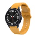 For Samsung Galaxy Watch 6 Solid Color Quick Release Silicone Watch Band(Yellow)