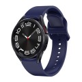 For Samsung Galaxy Watch 6 Solid Color Quick Release Silicone Watch Band(Dark Blue)