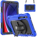 For Samsung Galaxy Tab S9 / S8 / S7 Silicone + PC Tablet Case(Dark Blue+Black)