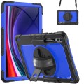 For Samsung Galaxy Tab S9 Ultra / S8 Ultra Silicone + PC Tablet Case(Black+Dark Blue)