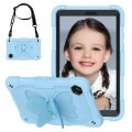 For Samsung Galaxy Tab A9 Butterfly Kickstand Heavy Duty Hard Rugged Tablet Case(Ice Blue)