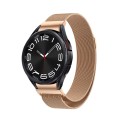 For Samsung Galaxy Watch 6 Milanese Metal Watch Band(Rose Gold)