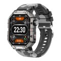 HAMTOD GW55 2.02 inch Screen IP68 Waterproof Smart Watch, Support Bluetooth Call / Heart Rate(Silver