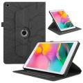 For Samsung Galaxy Tab A 8.0 2019 / T290 Tree Life Embossed Rotation Leather Tablet Case(Black)