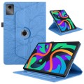 For Lenovo Tab M11 / Xiaoxin Pad 11 2024 Tree Life Embossed Rotation Leather Tablet Case(Blue)