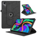 For Lenovo Tab M11 / Xiaoxin Pad 11 2024 Tree Life Embossed Rotation Leather Tablet Case(Black)