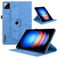 For Xiaomi Pad 6S Pro Tree Life Embossed Rotation Leather Smart Tablet Case(Blue)