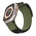 For Apple Watch Series 4 40mm AW Nylon Two-Section Watch Band(Army Green)