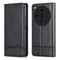 For OPPO Find X7 AZNS Magnetic Calf Texture Flip Leather Phone Case(Black)