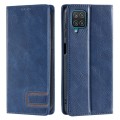 For Samsung Galaxy A22 4G TTUDRCH RFID Retro Texture Magnetic Leather Phone Case(Blue)