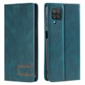 For Samsung Galaxy A22 4G TTUDRCH RFID Retro Texture Magnetic Leather Phone Case(Greem)