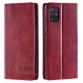 For Samsung Galaxy A51 / M40s 4G TTUDRCH RFID Retro Texture Magnetic Leather Phone Case(Red)
