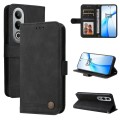 For OnePlus Nord CE4 Skin Feel Life Tree Metal Button Leather Phone Case(Black)