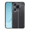 For Huawei Pura 70 Litchi Texture TPU Shockproof Phone Case(Black)