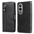 For OnePlus Ace 3V Fashion Calf Texture Zipper Leather Phone Case(Black)