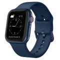 For Apple Watch SE 40mm Pin Buckle Silicone Watch Band(Abyss Blue)