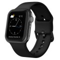 For Apple Watch Ultra 2 49mm Pin Buckle Silicone Watch Band(Black)