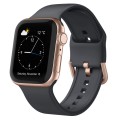 For Apple Watch Ultra 2 49mm Pin Buckle Silicone Watch Band(Dark Grey)