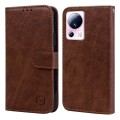 For Xiaomi 13 Lite Skin Feeling Oil Leather Texture PU + TPU Phone Case(Brown)
