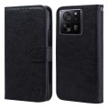 For Xiaomi 13T Pro Skin Feeling Oil Leather Texture PU + TPU Phone Case(Black)