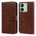 For Xiaomi Redmi 13C Skin Feeling Oil Leather Texture PU + TPU Phone Case(Brown)