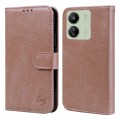 For Xiaomi Redmi 13C Skin Feeling Oil Leather Texture PU + TPU Phone Case(Champagne)