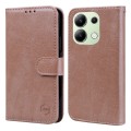 For Xiaomi Redmi Note 13 4G Skin Feeling Oil Leather Texture PU + TPU Phone Case(Champagne)