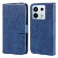 For Xiaomi Redmi Note 13 Pro 5G Skin Feeling Oil Leather Texture PU + TPU Phone Case(Dark Blue)