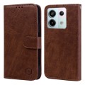 For Xiaomi Redmi Note 13 Pro 5G Skin Feeling Oil Leather Texture PU + TPU Phone Case(Brown)