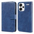 For Xiaomi Redmi Note 13 Pro+ Skin Feeling Oil Leather Texture PU + TPU Phone Case(Dark Blue)