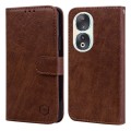 For Honor 90 Skin Feeling Oil Leather Texture PU + TPU Phone Case(Brown)