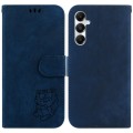 For Samsung Galaxy A05s Little Tiger Embossed Leather Phone Case(Dark Blue)