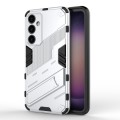 For Samsung Galaxy S23 FE 5G Punk Armor 2 in 1 PC + TPU Shockproof Phone Case with Invisible Holder(