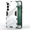 For Samsung Galaxy S24+ 5G Punk Armor 2 in 1 PC + TPU Shockproof Phone Case with Invisible Holder(Wh