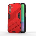 For Samsung Galaxy A15 Punk Armor 2 in 1 PC + TPU Shockproof Phone Case with Invisible Holder(Red)