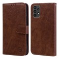 For Samsung Galaxy A04S Skin Feeling Oil Leather Texture PU + TPU Phone Case(Brown)