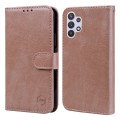 For Samsung Galaxy A32 5G Skin Feeling Oil Leather Texture PU + TPU Phone Case(Champagne)