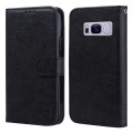 For Samsung Galaxy S8+ Skin Feeling Oil Leather Texture PU + TPU Phone Case(Black)