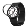 For Samsung Galaxy Watch6 Classic 43mm A Style Smart Watch Steel Ring Protective Frame(Black)