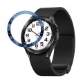 For Samsung Galaxy Watch6 Classic 43mm A Style Smart Watch Steel Ring Protective Frame(Blue)