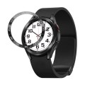 For Samsung Galaxy Watch6 Classic 47mm A Style Smart Watch Steel Ring Protective Frame(Black)