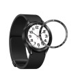 For Samsung Galaxy Watch6 Classic 47mm E Style Smart Watch Steel Ring Protective Frame(Black)